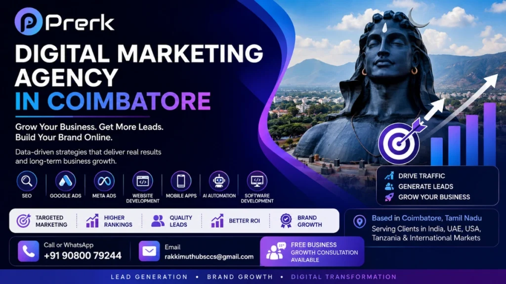 Digital Marketing Agency in Coimbatore – Grow Your Business with Prerk
