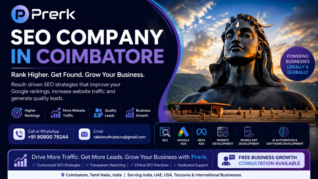 SEO Company in Coimbatore | Best SEO Services | Prerk